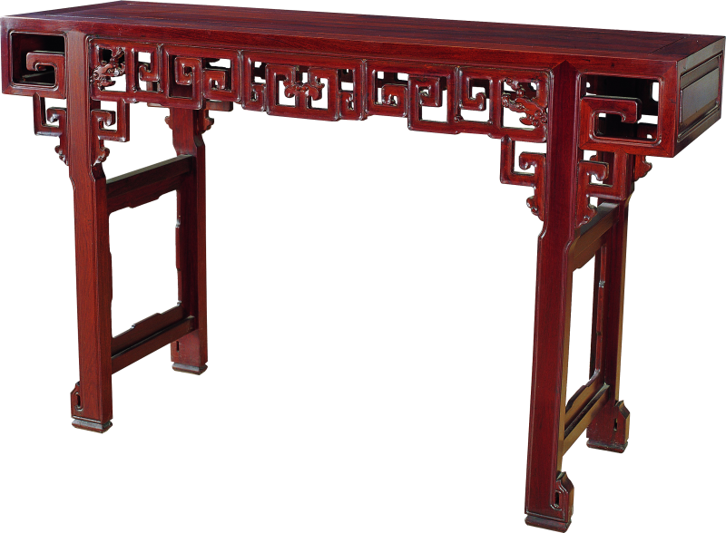 草龙回纹平头案