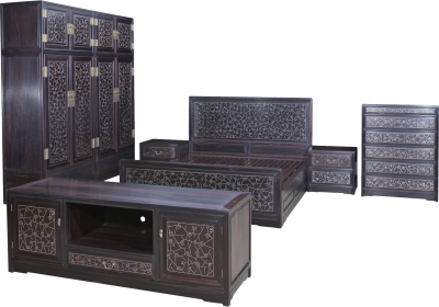 嵌银丝冰梅纹整套