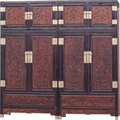 西洋花纹顶箱柜